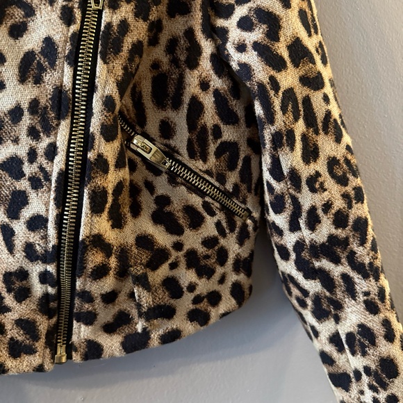 Zara Animal Print Leopard Short Jacket Rare Bloggers SMALL NV - Picture 4 of 12